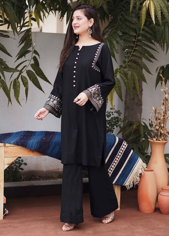 New Aari Work Kurta and palazzo Set
