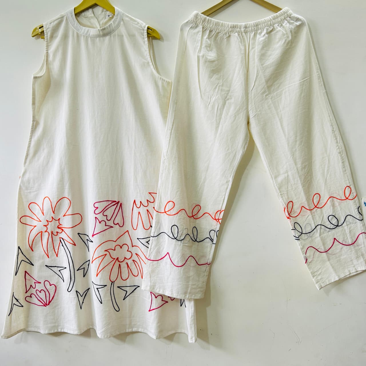 New Arrival Fully Embroidered Kurta Pant Set
