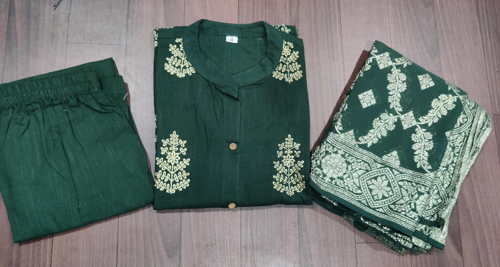 Superhit design for festival season For Womens Kurta Pant And Dupatta Set